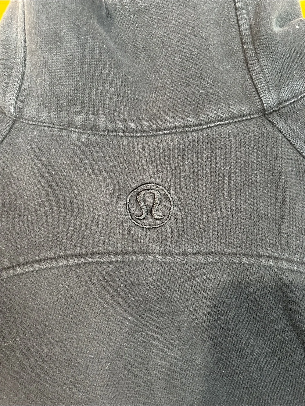 Lululemon black scuba funnel-neck sweatshirt. - Picture 2 of 3